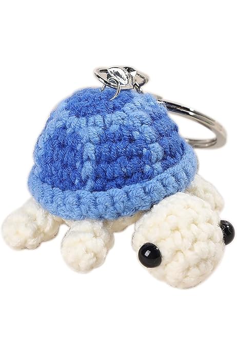 A blue turtle keychain.