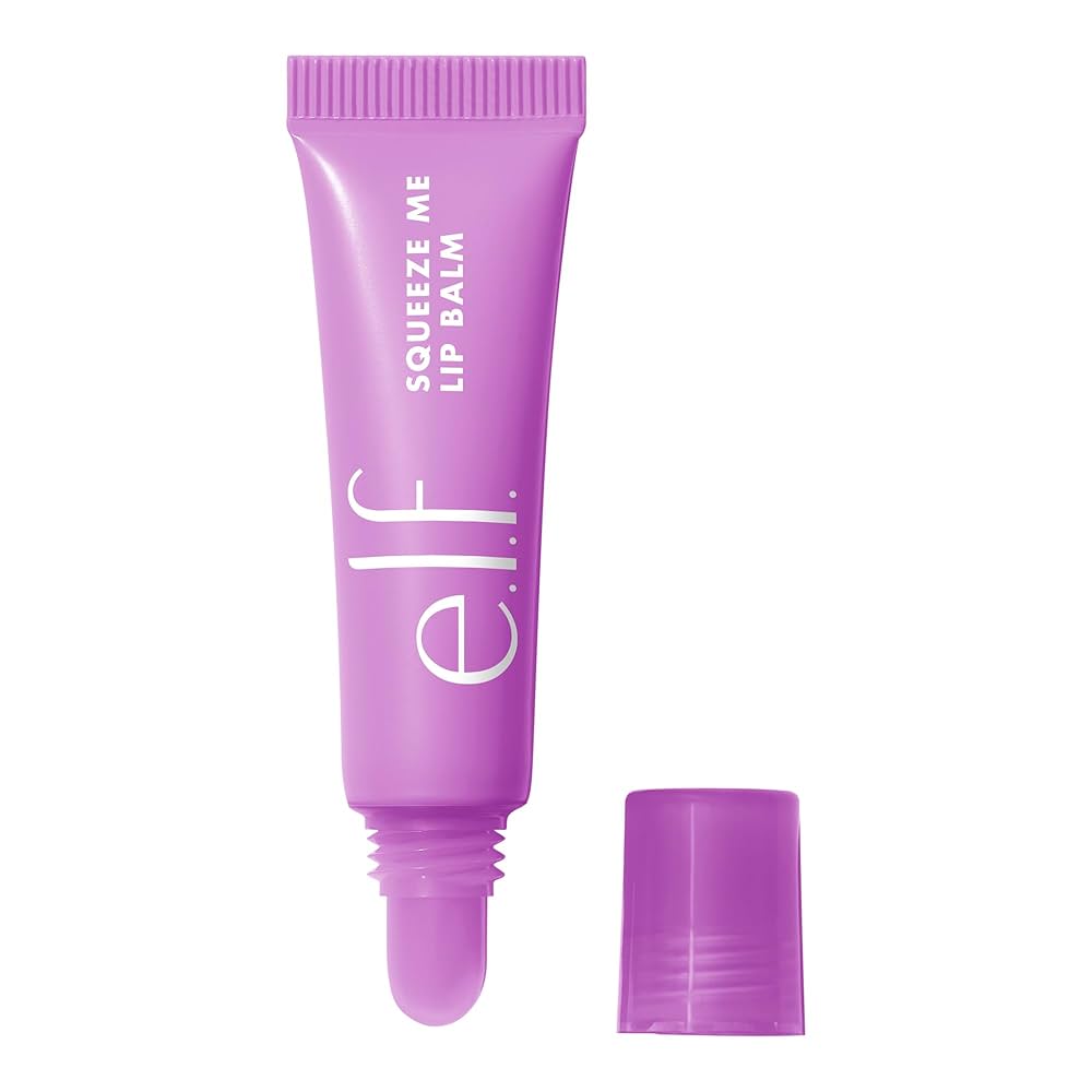 A purple tinted lip balm with grape flavour.